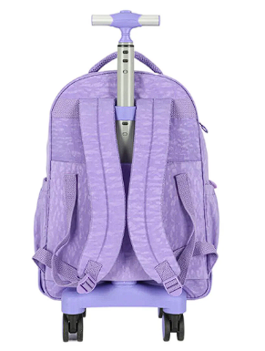 Kit Mochila Rodinha Up4-You 360 Graus com Lancheira e Estojo Roxo