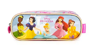 Kit Princesas Mochila de Rodinhas + Lancheira Térmica + Estojo