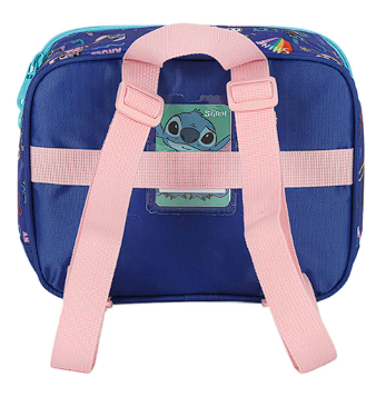 Mochila Infantil Rodinha Stitch Com Lancheira E Estojo